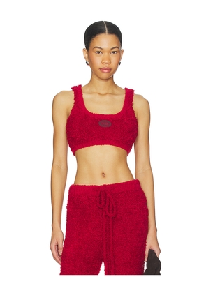 Boys Lie Lucy Cozy Bralette in Red. Size M/L. Also in XL/XXL, XS/S.