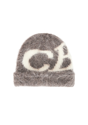 Cole Buxton Super Alpaca Beanie in Brown.