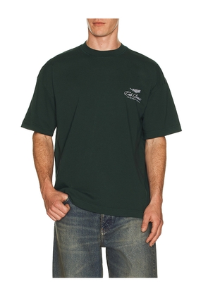 Cole Buxton International T-Shirt in Dark Green. Size L. Also in S, M, XL/1X.