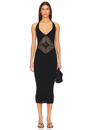 House of Harlow 1960 x REVOLVE Gayla Midi Dress in Black. Size M. Also in S.