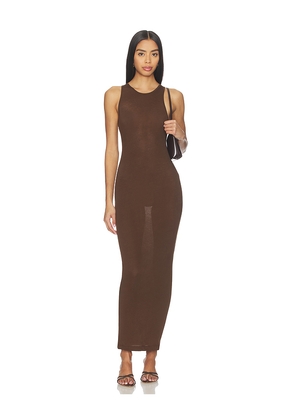 Entire Studios Muscle Tank Dress in Brown. Size M. Also in L, S, XS, XXS.