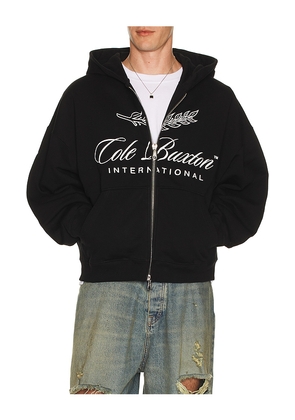 Cole Buxton International Zipped Hoodie in Black. Size L. Also in M, S, XL/1X.