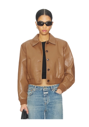 Citizens of Humanity Lola Bomber Jacket in Beige. Size L. Also in M, S, XL, XS.