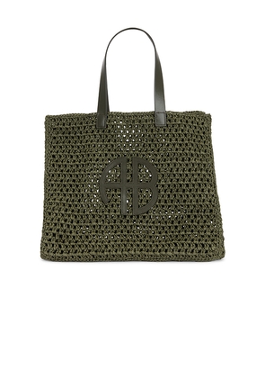 ANINE BING Large Rio Tote in Olive.