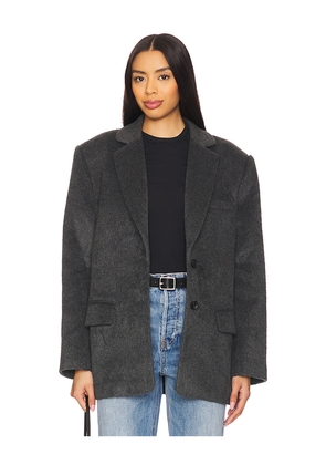 GRLFRND Wool Blend Blazer in Grey. Size L. Also in S.