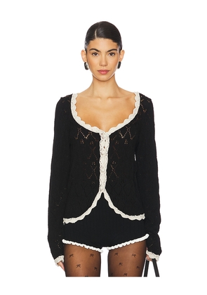 Free People Adelene Cardigan in Black. Size M. Also in S, XL.