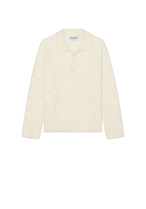 Half Shadow Cream Mink Polo in Cream. Size L. Also in XL/1X.