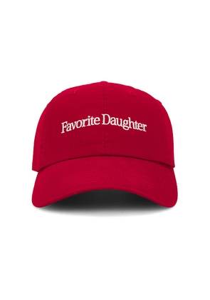 Favorite Daughter Classic Logo Baseball Hat in Red.