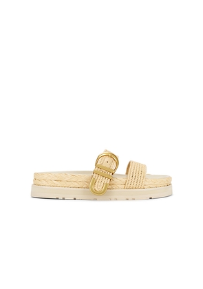 SIMKHAI Aida Buckle Sandal in Nude. Size 38. Also in 40.