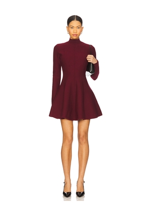 fleur du mal Long Sleeve Flared Corset Dress in Red. Size M. Also in S, XS.