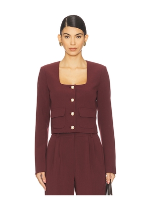Favorite Daughter Laura Crop Jacket in Burgundy. Size L. Also in XS.