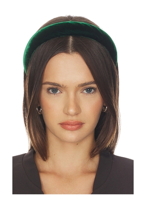 Jennifer Behr Tori Headband in Green.