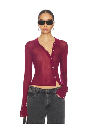 I.AM.GIA Davina Top in Burgundy. Size L. Also in M, S, XS, XXS.