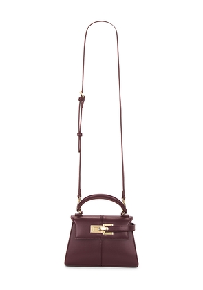JW PEI Elise Top Handle Bag in Burgundy.