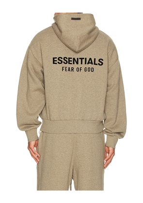 Fear of God ESSENTIALS Classic Full Zip Up Hoodie in Grey. Size L. Also in M, S, XXL/2X.