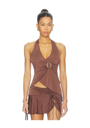 I.AM.GIA x REVOLVE Amy Top in Chocolate. Size L. Also in M, S, XL, XS, XXS.