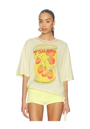 Free People x We The Free In Spring Tee in Yellow. Size L. Also in XS, S, M, XL.