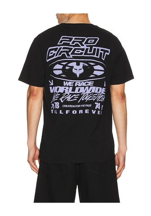 Fox Racing x Pro Circuit Midweight Tee in Black. Size L. Also in M, S, XL/1X.
