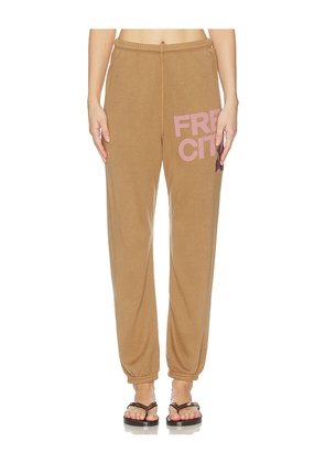Free City Superfluff Lux Og Sweats in Brown. Size L. Also in S, XS.
