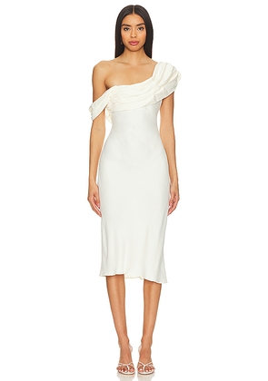 LPA Vania Midi Dress in Ivory. Size M. Also in XS, S.