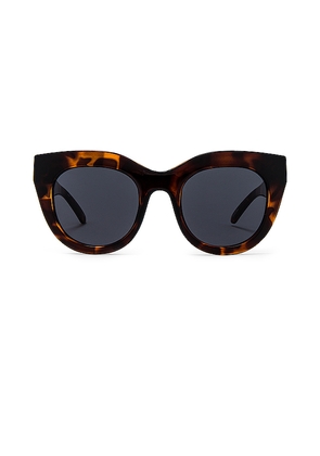 Le Specs Air Heart Sunglasses in Black.