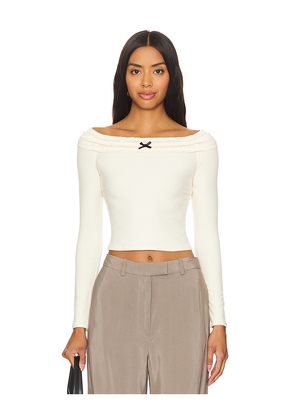 MORE TO COME Brexley Top in Cream. Size L. Also in S.