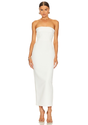 The New Arrivals by Ilkyaz Ozel Rhea Midi Dress in White. Size 34/2. Also in 36/4.
