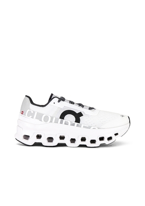 On Cloudmonster Sneaker in All White Cloudmonster in White. Size 10. Also in 10.5.