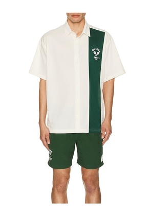 Oyster Tennis Club On Court & Off Court Shirt in White. Size L. Also in M, S.