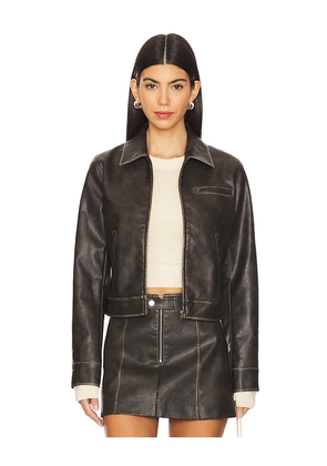 NIA Dallas Jacket in Chocolate. Size L. Also in M, S, XL, XS.