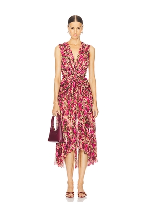 MISA Los Angeles Ava Dress in Fuchsia. Size L. Also in M, XXS.