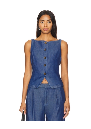 Lovers and Friends Agathe Vest Top in Blue. Size S. Also in XS.