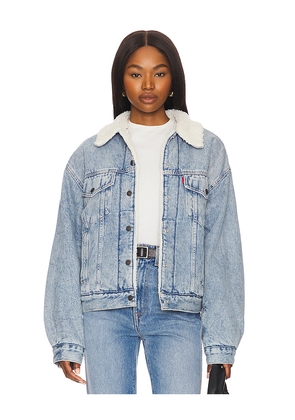 LEVI'S 90s Sherpa Trucker in Blue. Size L. Also in M, S, XS.