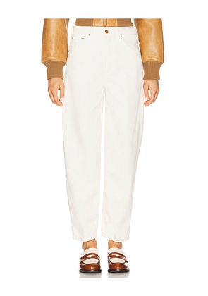 MOTHER The Peeler Ankle Jeans in Ivory. Size 26. Also in 27, 34.