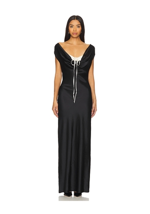 LPA Elora Gown in Black,White. Size M. Also in XS, S.