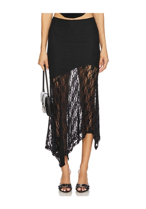 MORE TO COME Ronah Maxi Skirt in Black. Size L. Also in M, S, XS, XXS.