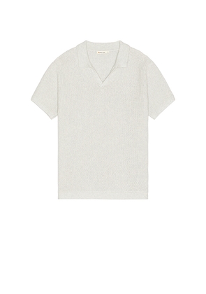Marine Layer Conrad Sweater Polo in Light Grey. Size M. Also in XL/1X.