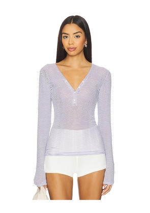 Negative Underwear Whipped Henley in Navy. Size L. Also in XL/1X.