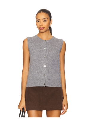 La Ligne Lean Lines Cardigan Vest in Grey. Size M. Also in S.