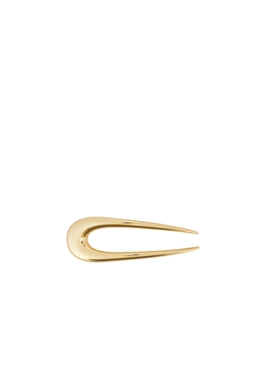 LELET NY Glossy Mini Hair Pin in Metallic Gold.