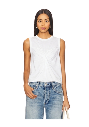 Nation Los Angeles Neve Tank Top in White. Size L. Also in S, XS.