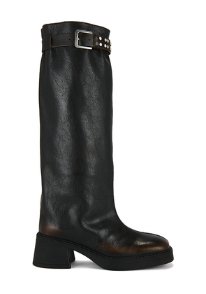 Miista Kristel Tall Boot in Brown. Size 36. Also in 38, 40.