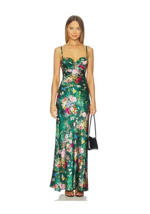 L'AGENCE Sayla Maxi Dress in Green. Size 2. Also in 8.
