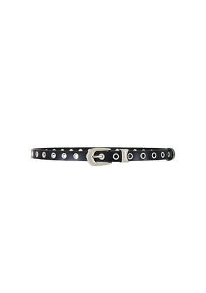 Lovers and Friends Caroline Leather Belt in Black.