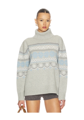 LoveShackFancy Mirin Turtleneck Sweater in Grey. Size M. Also in XL.