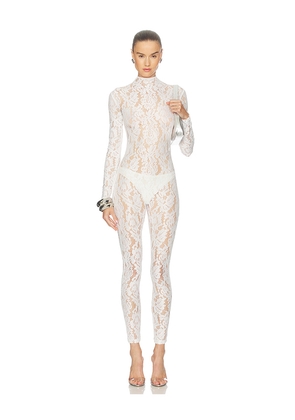 Nookie Lennox Catsuit in White. Size L. Also in XL.