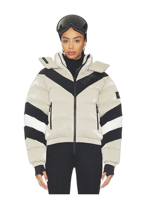 Mackage Kairi Ski Jacket in Taupe,Black. Size L. Also in S.