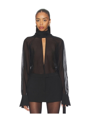 L'Academie by Marianna Aiden Top in Black. Size L. Also in M, XL, XS.