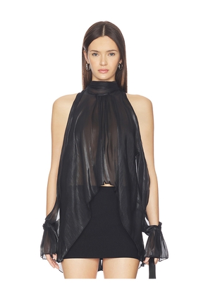 MORE TO COME Tilly Blouse in Black. Size L. Also in M, S, XS, XXS.