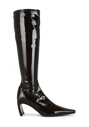 KNWLS Serpent Stretch Boot in Chocolate. Size 37. Also in 38, 42.